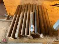 19 X 2' LONG X 1.5'' DIAMETER STEEL BARS