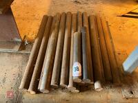 19 X 2' LONG X 1.5'' DIAMETER STEEL BARS - 2