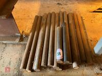 19 X 2' LONG X 1.5'' DIAMETER STEEL BARS - 4