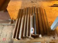 19 X 2' LONG X 1.5'' DIAMETER STEEL BARS - 6
