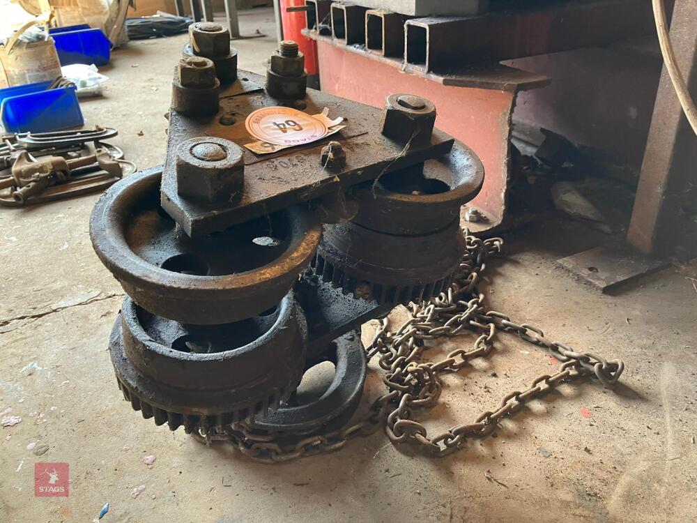 LARGE HEAVY DUTY BLOCK AND TACKLE