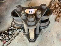 LARGE HEAVY DUTY BLOCK AND TACKLE - 7