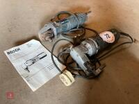 2 X BOSCH 4.5'' ANGLE GRINDERS - 7