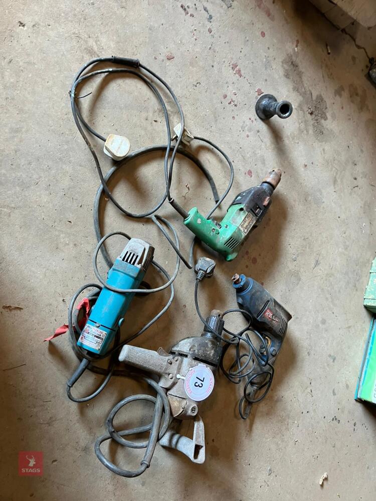 ASSORTMENT OF DRILLS ETC (S/R)