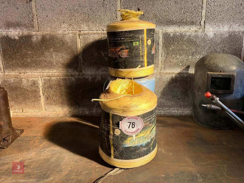 3 X BALLS OF BALER TWINE