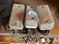 3 X OUTSIDE LIGHTS - 3