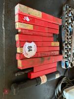 10 X LARGE METAL DRILL BITS - 6