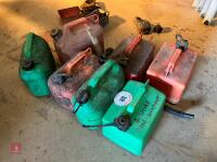 7 X 5LTR FUEL CANS - 2