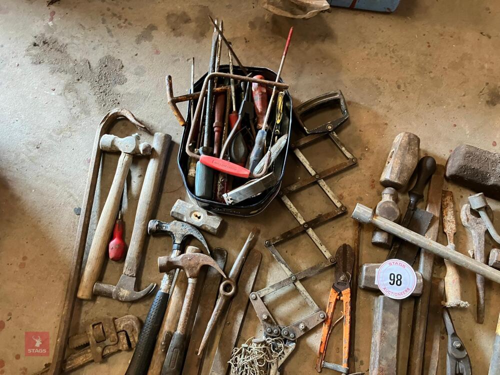 LARGE SELECTION OF HAND TOOLS