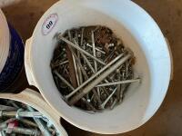 LARGE QTY OF VARIOUS BUCKETS OF BOLTS - 3