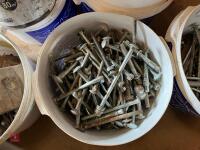 LARGE QTY OF VARIOUS BUCKETS OF BOLTS - 4