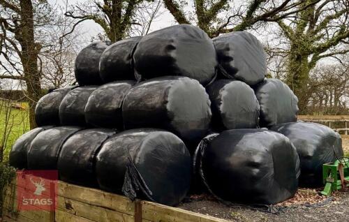 34 ROUND BALES OF WRAPPED 2024 HAYLAGE BIDS PER BALE