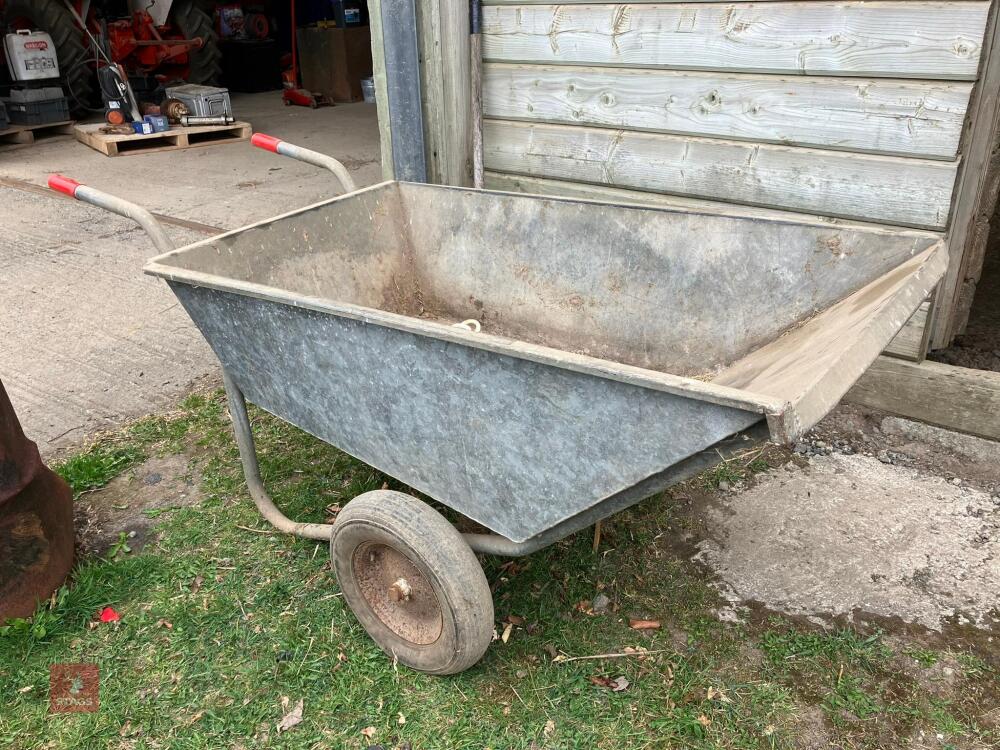 HIGH CAPACITY GALVANISED WHEELBARROW