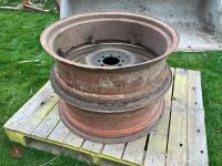 PAIR OF FORDSON DEXTA RIMS - 3