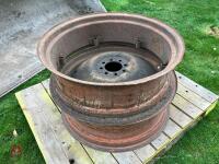 PAIR OF FORDSON DEXTA RIMS - 4