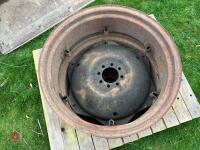 PAIR OF FORDSON DEXTA RIMS - 5