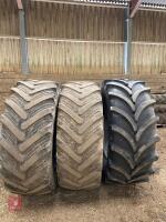 3 X 600/65/R38 TRACTOR TYRES