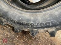 3 X 600/65/R38 TRACTOR TYRES - 3