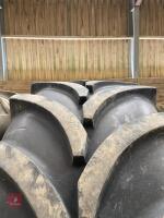 3 X 600/65/R38 TRACTOR TYRES - 6