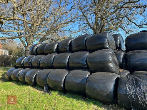 30 ROUND BALES OF WRAPPED 2024 SILAGE BIDS PER BALE