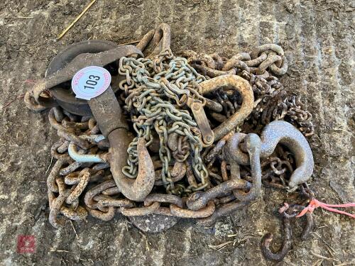 PULLEY, LIFTING & TOW CHAINS