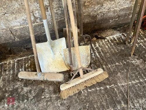 SHOVELS, SPADES, FORK, RAKE, ETC