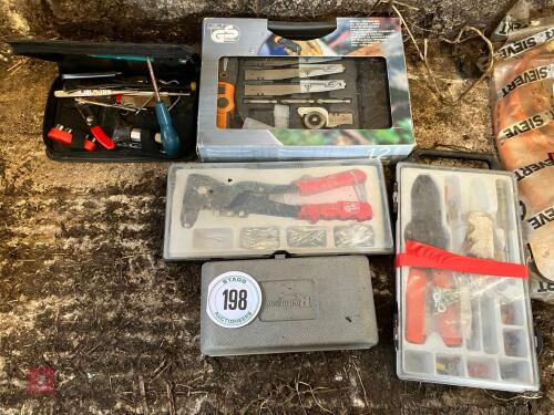 SCREWDRIVER SET, RIVETER, CRIMPING TOOLS