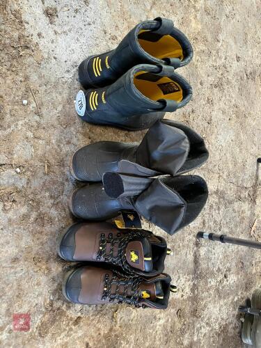 3 PAIRS OF WORKBOOTS