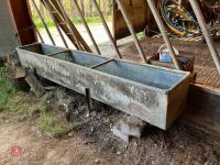 10' GALVANISED FEED TROUGH