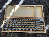 BOX OF 6 WOOD DRILL BITS