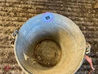 3 GALVANISED BUCKETS - 3
