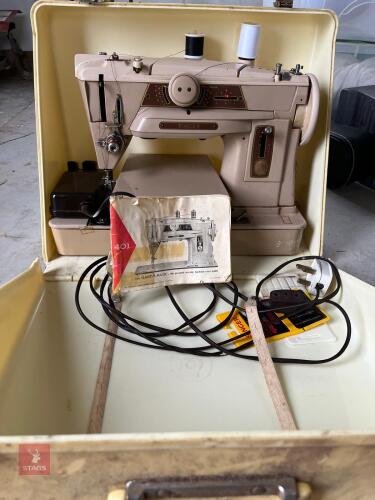 VINTAGE SLANT-O-MATIC SEWING MACHINE