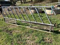 GALVANISED 13' CATTLE FEED BARRIER