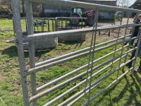 2 X 3M GALVANISED CATTLE HURDLES - 2