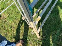 2 X 3M GALVANISED CATTLE HURDLES - 6