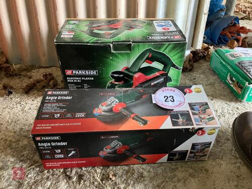 PARKSIDE 4 1/2 ANGLE GRINDER & PLANER