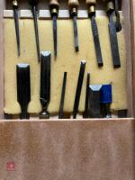 2 BOXES OF WOODWORKING CHISSELS - 8