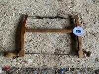 VINTAGE TENSION BOW SAW - 2