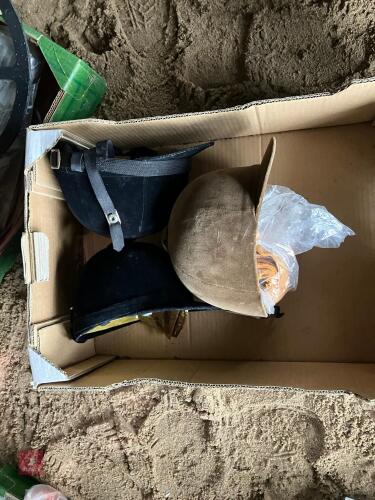 3 HORSE/PONY RIDING HATS