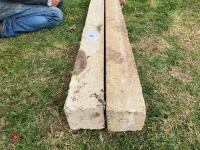 2 CONCRETE POSTS - 3