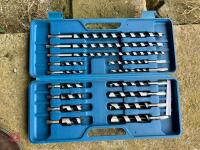 SET OF 15 WOOD AUGER DRILL BITS - 2