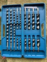 SET OF 15 WOOD AUGER DRILL BITS - 4