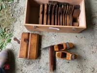 BOX OF 19 VARIOUS WOOD PLANES - 2