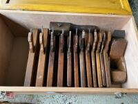 BOX OF 19 VARIOUS WOOD PLANES - 6