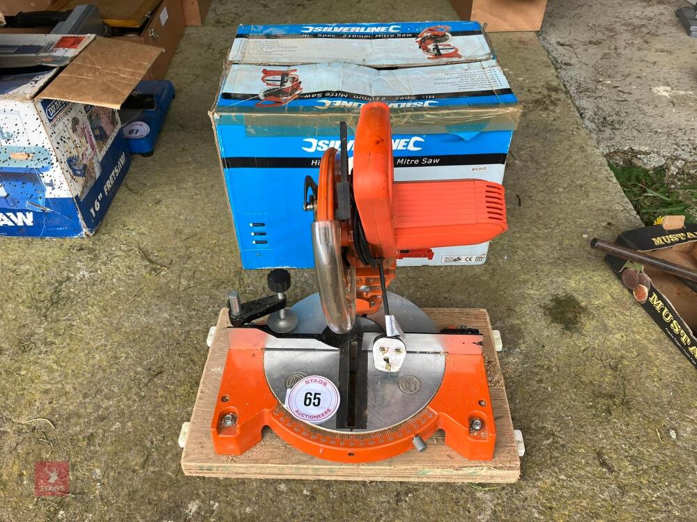 SILVERLINE 210MM MITRE CHOP SAW