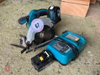 MAKITA 18V BATTERY SKILL SAW - 6