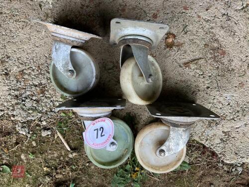 SET OF 4 CASTOR WHEELS