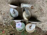 SET OF 4 CASTOR WHEELS