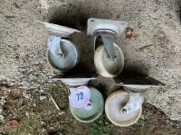 SET OF 4 CASTOR WHEELS - 2