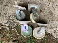 SET OF 4 CASTOR WHEELS - 3